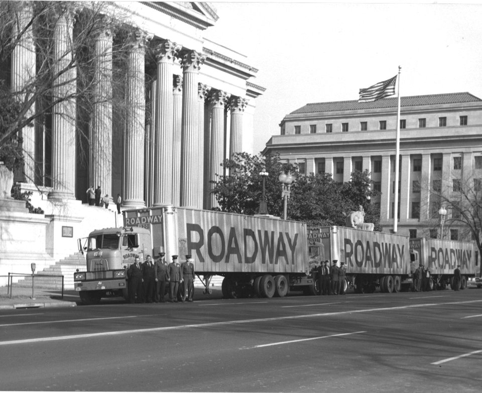 Photograph of Dwight Eisenhower Papers Shipment Ready to Leave for the Eisenhower Presidential Library at Abilene, Kansas (35479709841)
