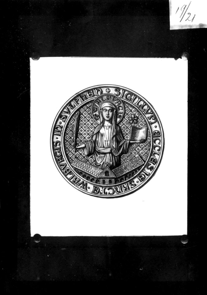 Photograph of a drawing of a seal Cuypershuis 0686 (073)