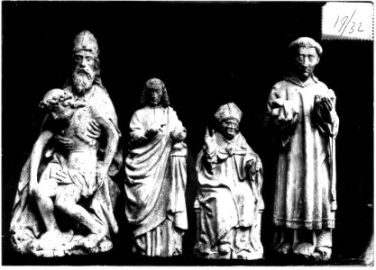 Photograph of four religious statues Cuypershuis 0686 (084)