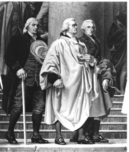 Photograph of the Left Section of the Mural, The Declaration of Independence, by Barry Faulkner, 10-27-1936 (14245803514)