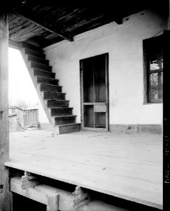 Photograph of the Outside Stairway of the Amoureaux House in Ste Genevieve MO