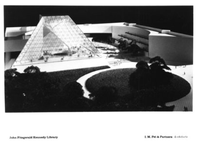 Photograph of John Fitzgerald Kennedy Presidential Library Sketch (35535421146)