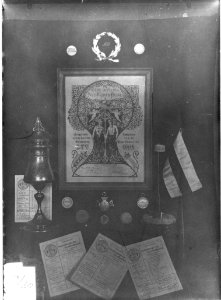 Photograph of memorabilia of the Nederlandsche Korfbalbond Cuypershuis 0688a (030)