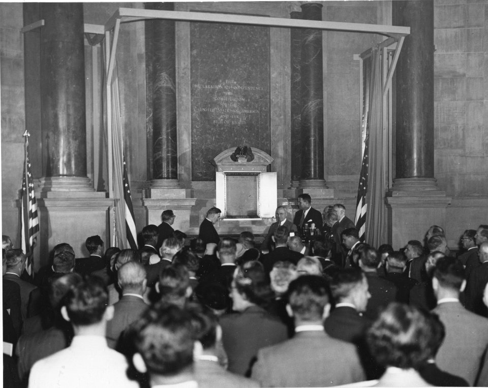 Photograph of the Shrine Unveiled (35016113332)