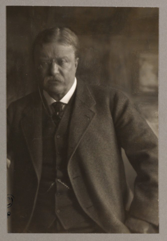 Photograph of Theodore Roosevelt facing forward LCCN2013645480