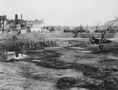 Photograph of the Cleared Building Site on 7th Street Looking Southeast, Washington, D.C. (35944691394)