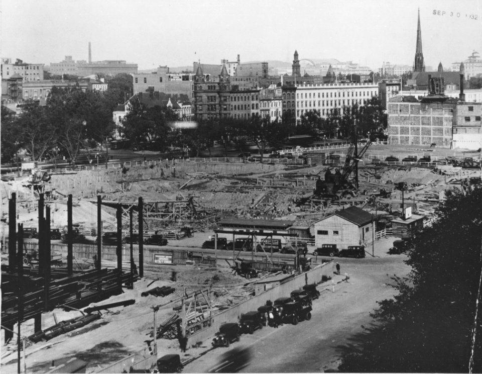 Photograph of a View of the Entire Site for the National Archives Building, Washington, D.C. (35969979353)