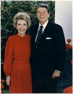 Photograph of the Official Portrait of The Reagans - NARA - 198566