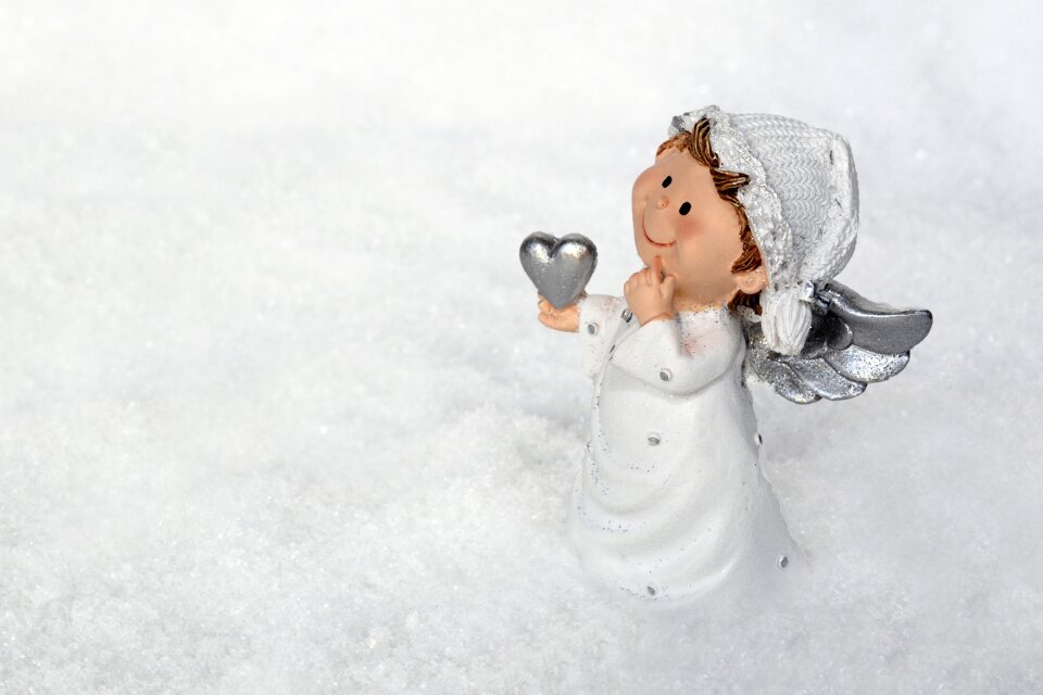Christmas angel wing white