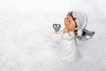 Christmas angel wing white