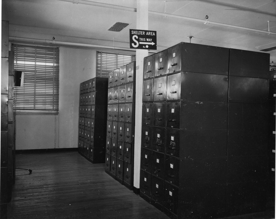 Photograph of Federal Records Center, Alexandria, Virginia for Budget Hearing, Temporary Building, Immigration and Naturalization Service (35298645901)