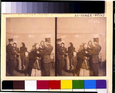 Physical examination of female immigrants at Ellis Island, New York City LCCN95506353