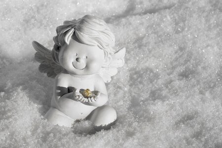 Christmas angel wing white