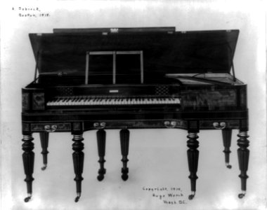 Piano built by A. Babcock, Boston, 1818 LCCN2002709427