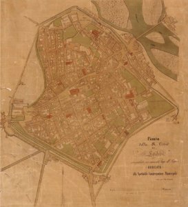 Pianta della Regia Città di Lodi - 1859