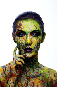 People paint artistic