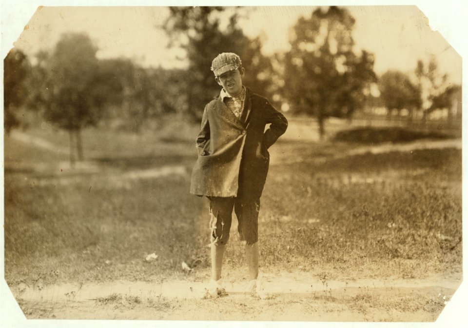 Photos taken during noon hour, October 23rd, 1912, at the Loray Mills, Gastonia, N.C. They said they were working and went in to work, At night I counted over thirty children coming out when LOC nclc.02663