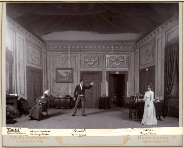 Piccolet, Dramatiska teatern 1900. Föreställningsbild - SMV - H11 050