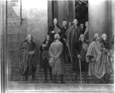 Photograph of the Left Section of the Mural, The Declaration of Independence, by Barry Faulkner, 10-27-1936 (14242818391)