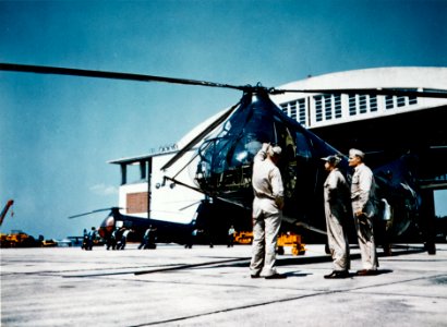 Piasecki HRP-2 Rescuer at Naval Air Station Patuxent River, circa in 1950 (NH 101809-KN)