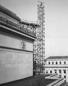 Photograph of the National Archives Building during Exterior Construction, Washington, D.C. (35677402820)