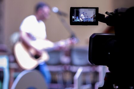Camera guitar recording