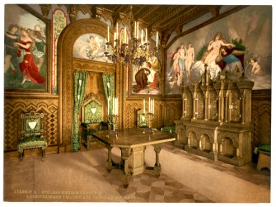 Pictures of the Tannhauser story, Arbeitszimmer, Neuschwanstein Castle, Upper Bavaria, Germany-LCCN2002696257