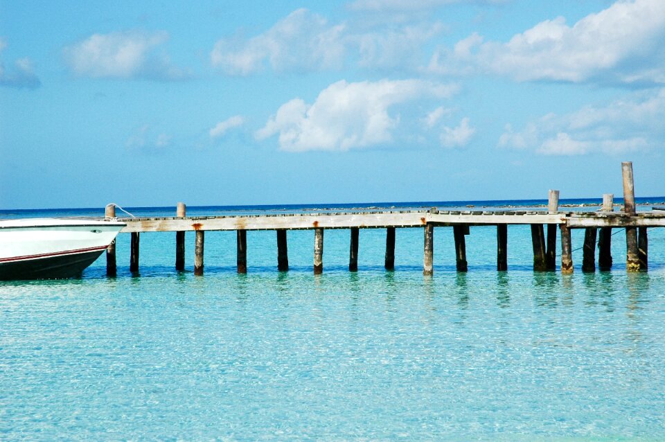 Stilt wharf turquoise