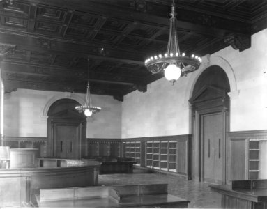 Photograph of the Central Search Room in the National Archives Building, Looking Toward the East Search Room (35392654394)
