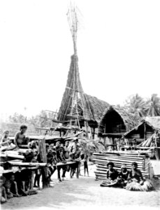 Picturesque New Guinea Plate XXX - The Chief's Spire House at Kalo