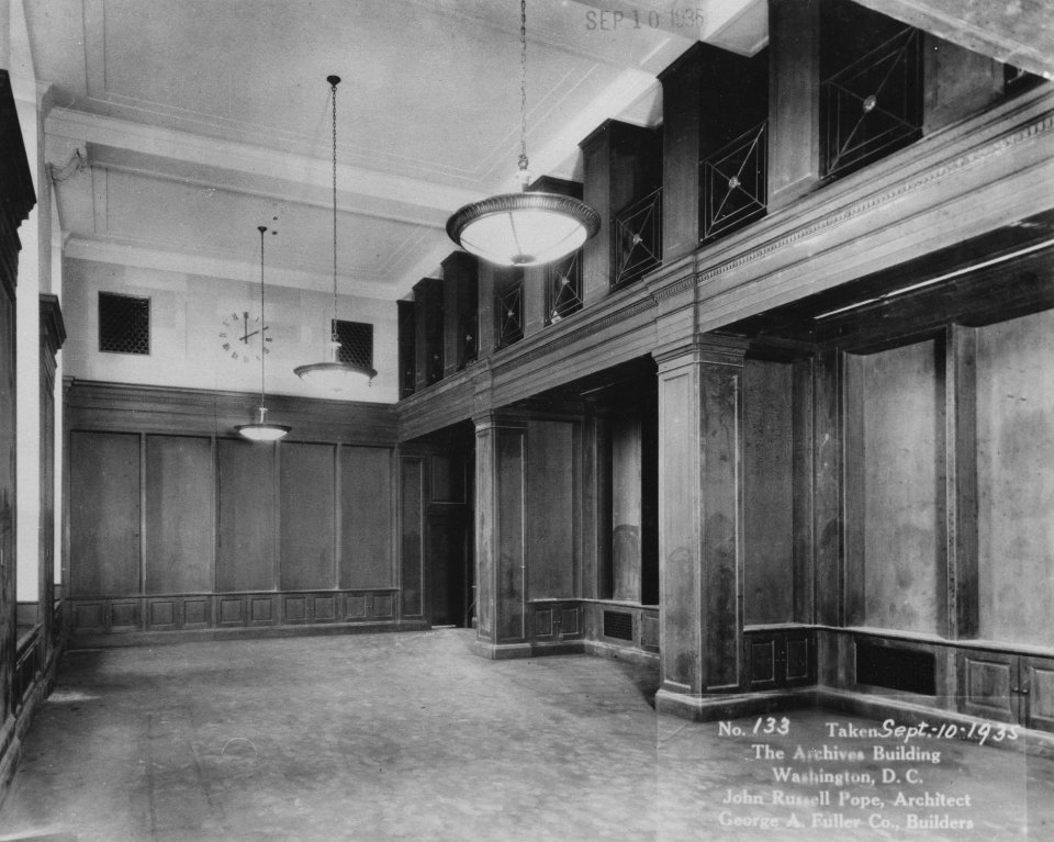 Photograph of the East Search Room of the National Archives Building (36185375586)