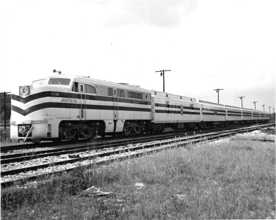 Photograph of the Freedom Train at a Station (18896906718)
