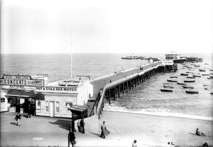 Pier and paddle steamers, Clacton-on-Sea, Essex RMG G03071