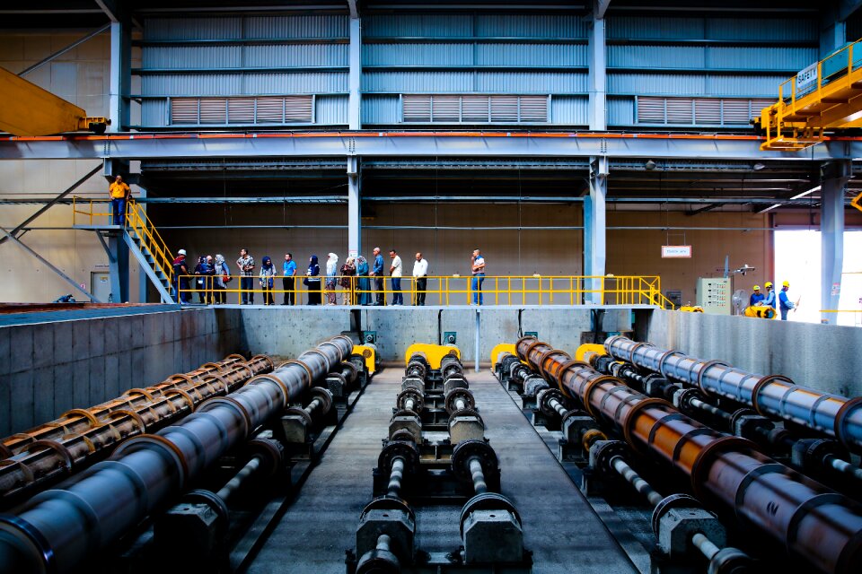 Warehouse business blue industry