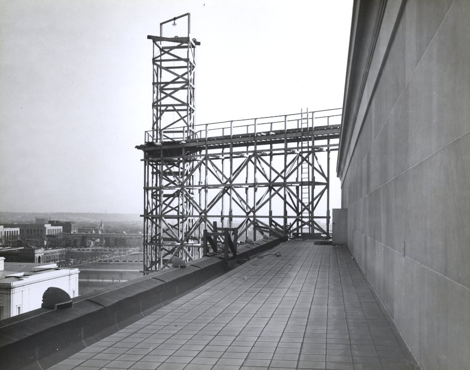 Photograph of the National Archives Building during Exterior Construction, Washington, D.C. (36027591486)