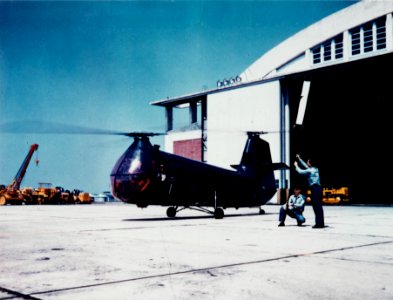 Piasecki XHJP-1 Retriever at Naval Air Station Patuxent River, circa in 1950 (NH 101806-KN)