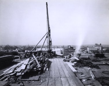 Photograph of the Roof of the National Archives Building during Construction, Washington, D.C. (36027812376)