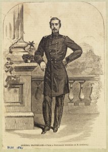 Pierre Gustave Toutant Beauregard, full-length portrait, standing, facing front, wearing uniform LCCN2010651717