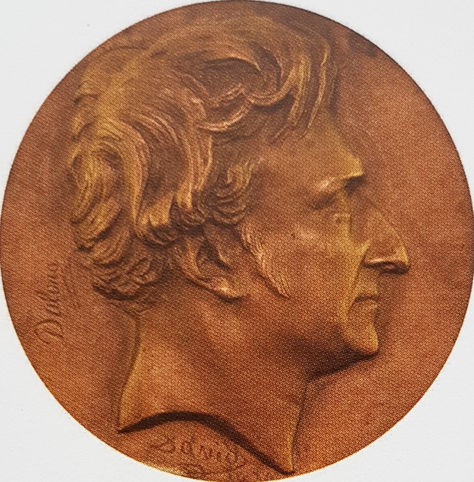 Pierre Louis Dulong x Jean David d'Angers brons