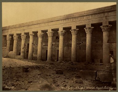 Phyloe. Péristyle nord du temple Isis (Égypte) - Bonfils. LCCN2004666839