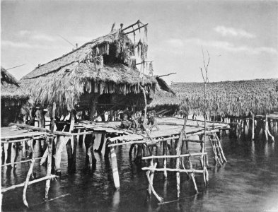 Picturesque New Guinea Plate XXIII - The Chief's House, marine village of Tupuselei