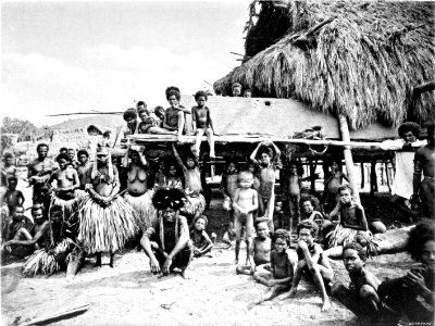 Picturesque New Guinea Plate XXVI - Group of Natives at Kapa Kapa