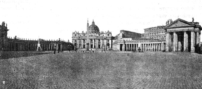 Piazza San Pietro, ante 1912 - Archivio Meraviglioso ICM BC1912n13f1