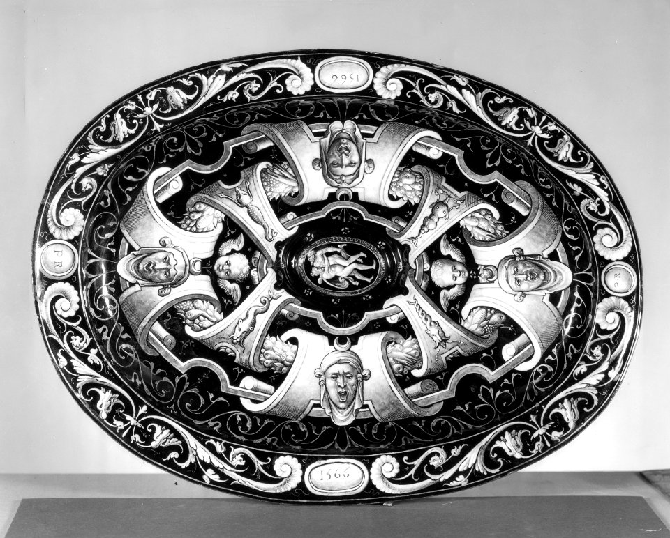 Pierre Reymond - Oval Stand for Ewer - Allegory of the Redemption - Walters 44357 - Back