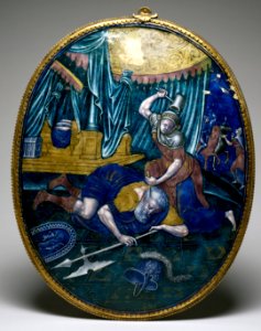 Pierre Reymond - Plaque with Jael Killing Sisera - Walters 44200