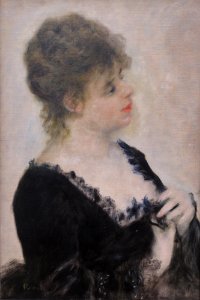 Pierre-Auguste Renoir Portrait of a Young Woman 1876 Neue Pinakothek Munich München