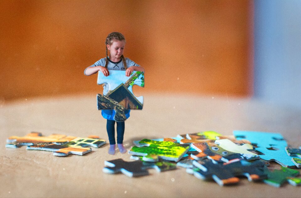 Photographing children baby pieces