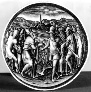 Pierre Reymond - One of a Pair of Covered Footed Bowls with Abraham and Lot - Walters 4466