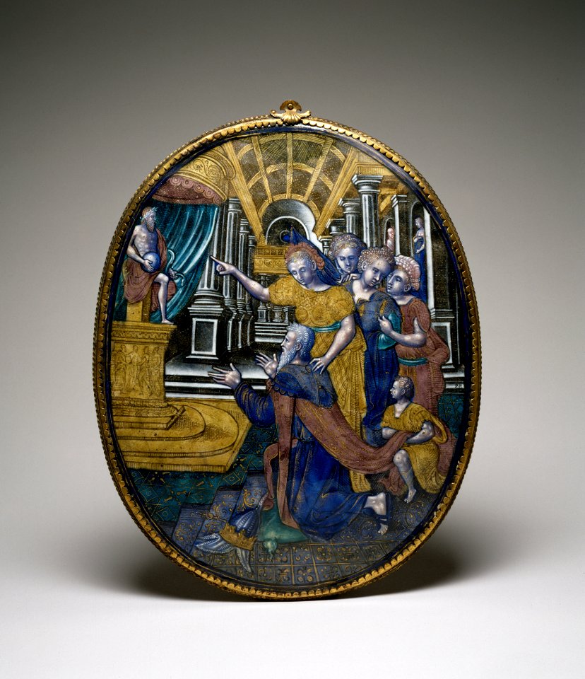 Pierre Reymond - Plaque with Solomon Turning to Idolatry - Walters 44197