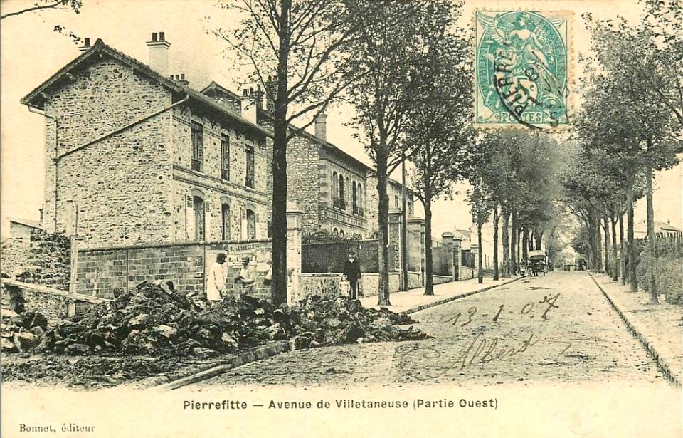 Pierrefitte.Avenue de Villetaneuse.Avenue Gabriel-Péri.Partie Ouest